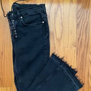 Zara lace up jeans